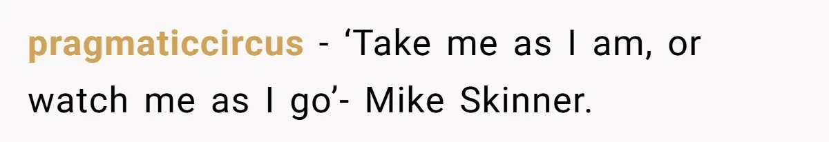 pragmaticcircus − ‘Take me as I am, or watch me as I go’- Mike Skinner.