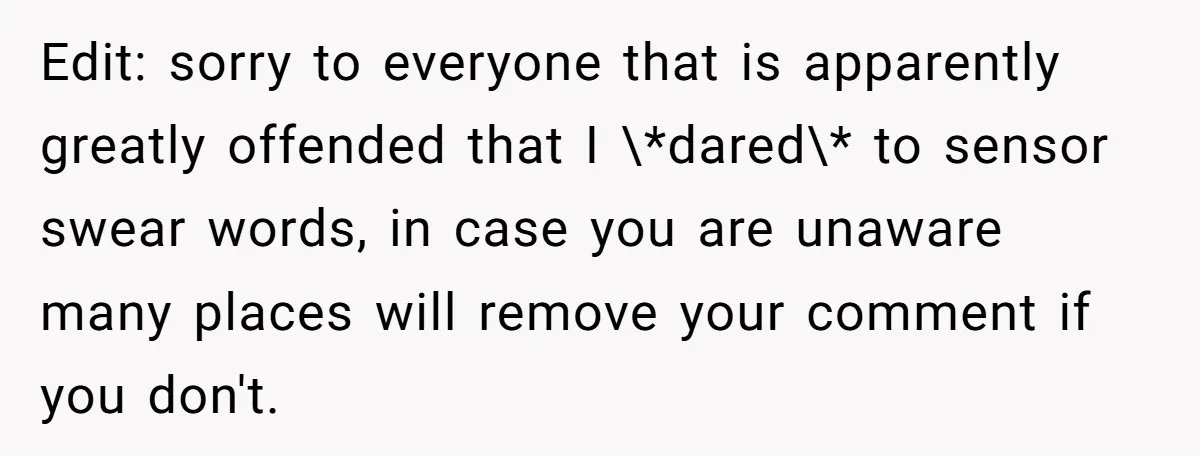Edit: sorry to everyone that is apparently greatly offended that I \*dared\* to sensor swear words, in case you are unaware many places will remove your comment if you don't.