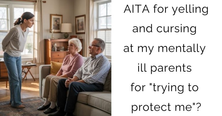 AITA for yelling and cursing at my mentally ill parents for “trying to protect me”?