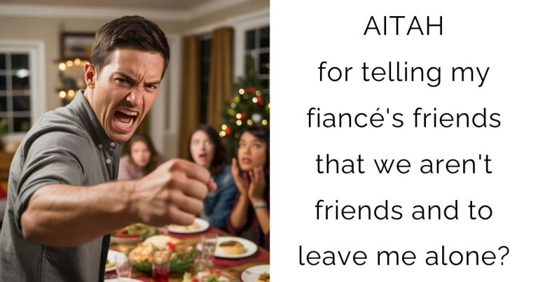 AITAH for telling my fiancé’s friends that we aren’t friends and to leave me alone?