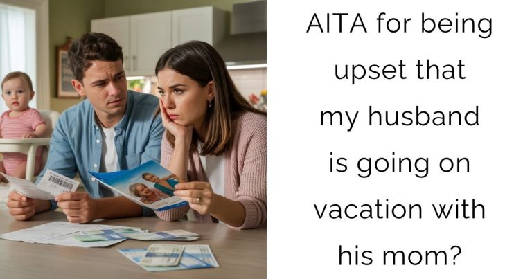 AITA for being upset that my husband is going on vacation with his mom?