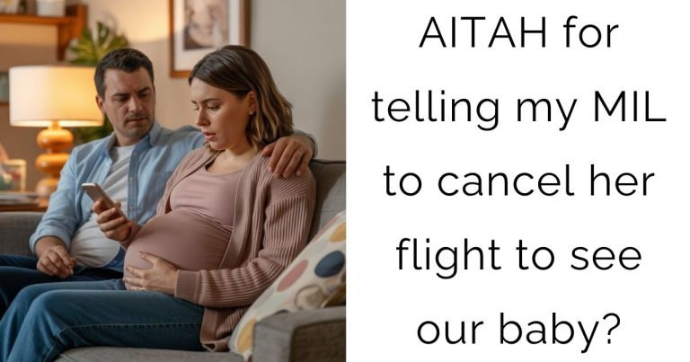 AITAH for telling my MIL to cancel her flight to see our baby?