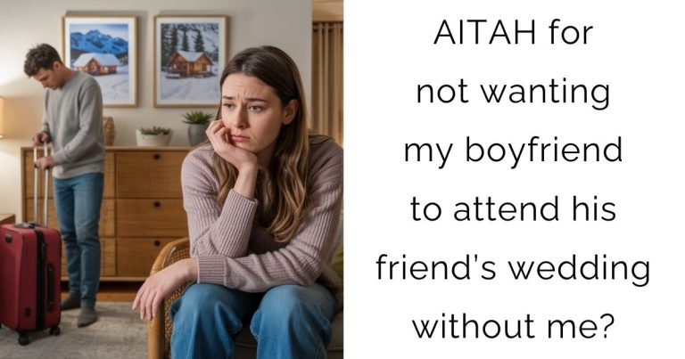 AITAH for not wanting my boyfriend to attend his friend’s wedding without me?
