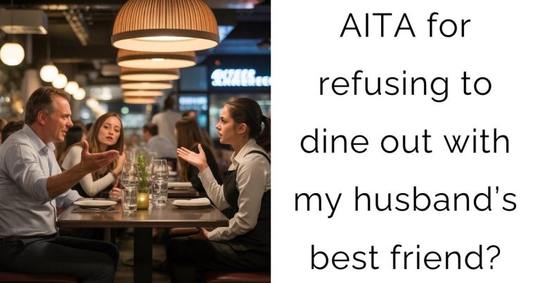 AITA for refusing to dine out with my husband’s best friend?