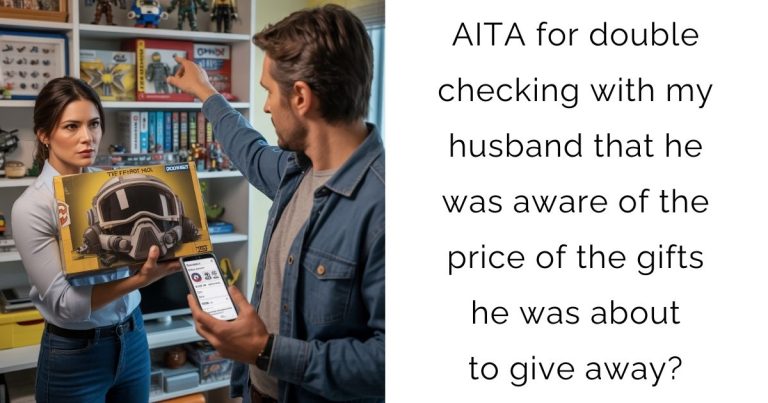 AITA for double checking with my husband that he was aware of the price of the gifts he was about to give away?