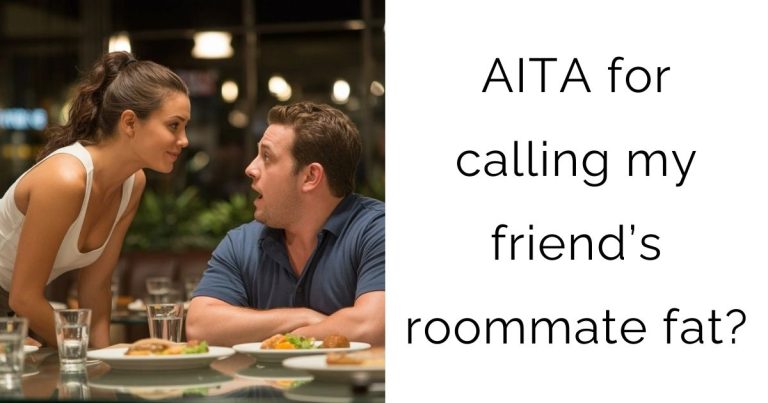 AITA for calling my friend’s roommate fat?