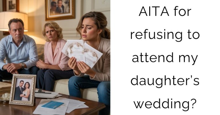 AITA for refusing to attend my daughter’s wedding?