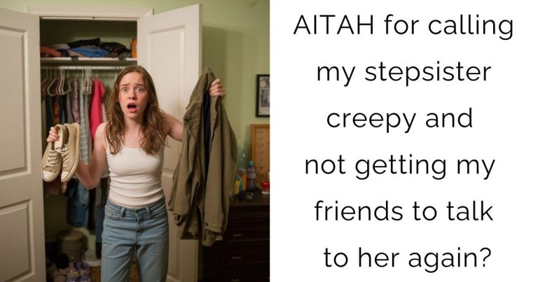 AITAH for calling my stepsister creepy and not getting my friends to talk to her again?