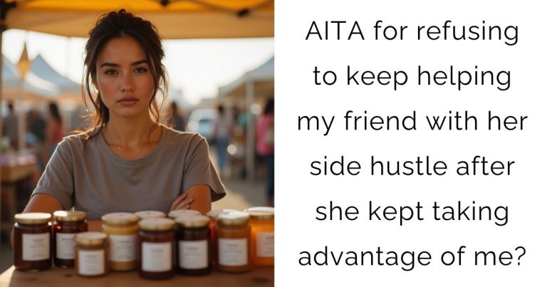 AITA for refusing to keep helping my friend with her side hustle after she kept taking advantage of me?