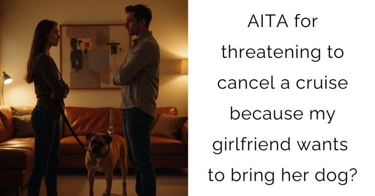 AITA for threatening to cancel a cruise because my girlfriend wants to bring her dog?
