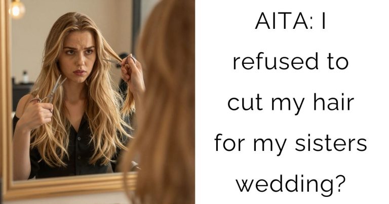 AITA: I refused to cut my hair for my sisters wedding?