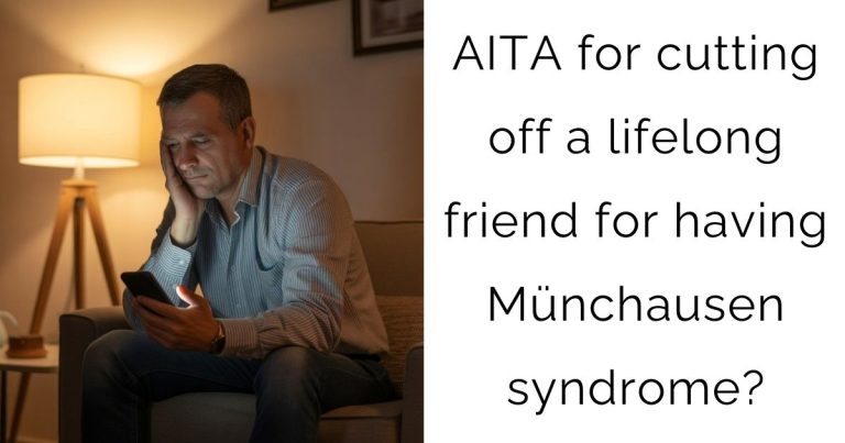 AITA for cutting off a lifelong friend for having Münchausen syndrome?
