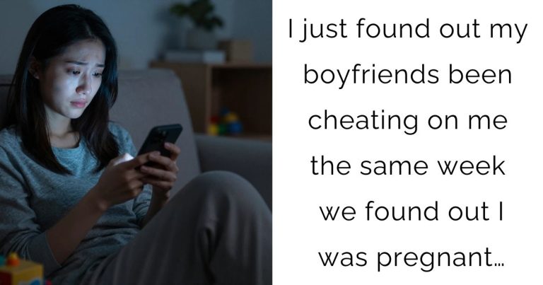 I just found out my boyfriends been cheating on me the same week we found out I was pregnant…