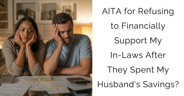 AITA for Refusing to Financially Support My In-Laws After They Spent My Husband’s Savings?