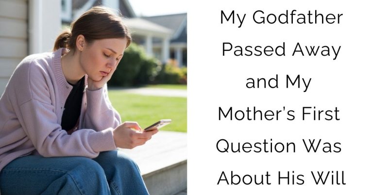 My Godfather Passed Away and My Mother’s First Question Was About His Will