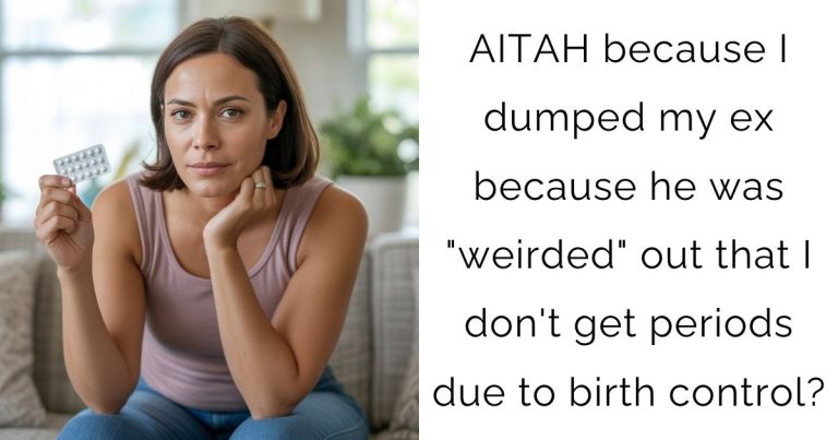 AITAH because I dumped my ex because he was “weirded” out that I don’t get periods due to birth control?