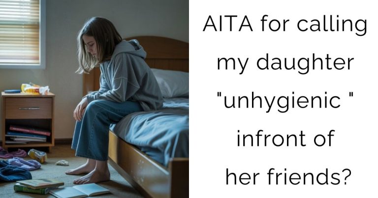 AITA for calling my daughter “unhygienic ” infront of her friends?