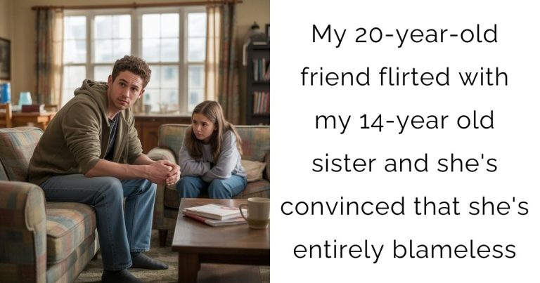 My 20-year-old friend flirted with my 14-year old sister and she’s convinced that she’s entirely blameless