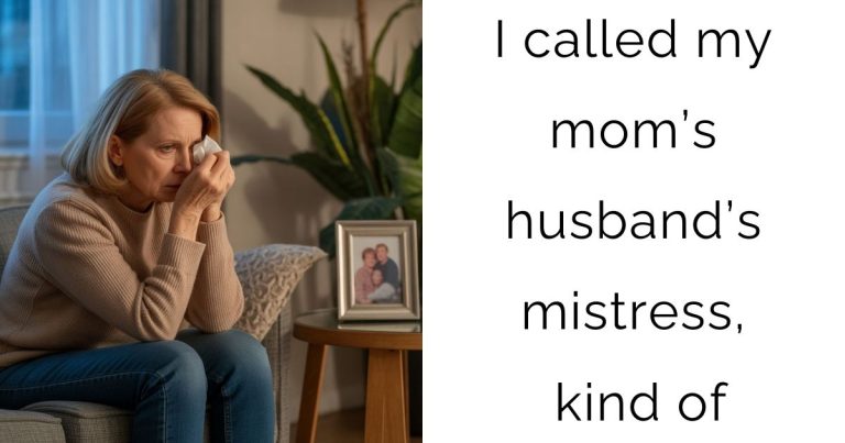 I called my mom’s husband’s mistress, kind of