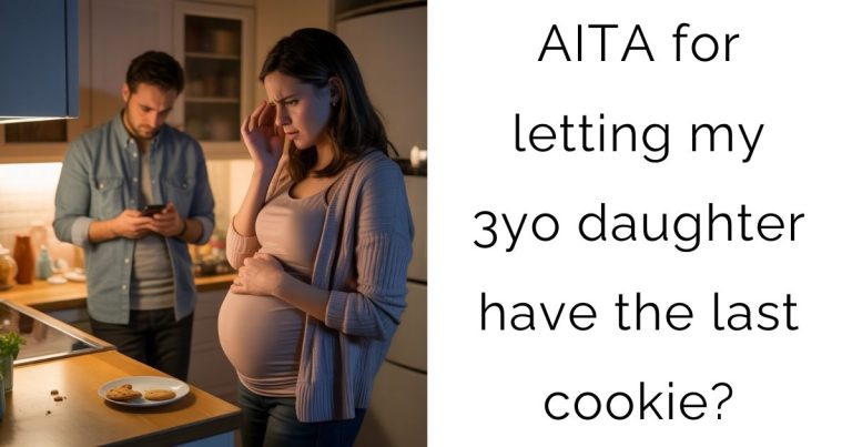 AITA for letting my 3yo daughter have the last cookie?