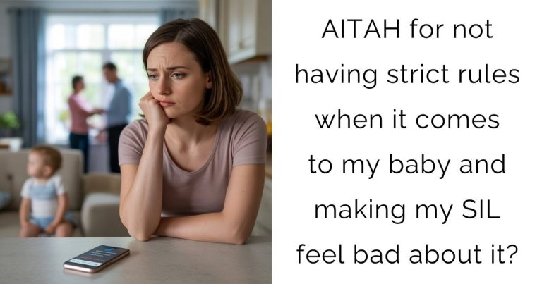 AITAH for not having strict rules when it comes to my baby and making my SIL feel bad about it?