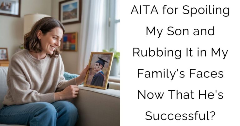 AITA for Spoiling My Son and Rubbing It in My Family’s Faces Now That He’s Successful?