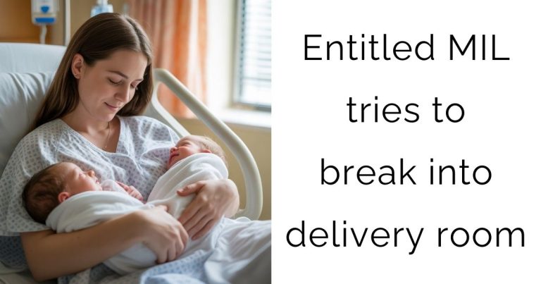 Entitled MIL tries to break into delivery room