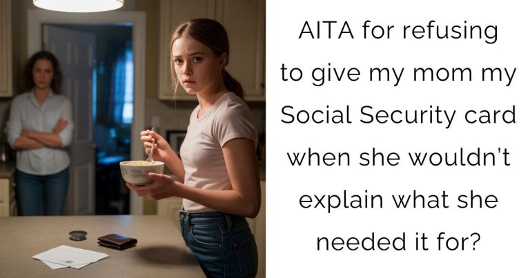 AITA for refusing to give my mom my Social Security card when she wouldn’t explain what she needed it for?