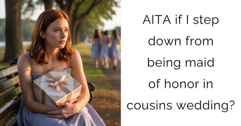 AITA if I step down from being maid of honor in cousins wedding?