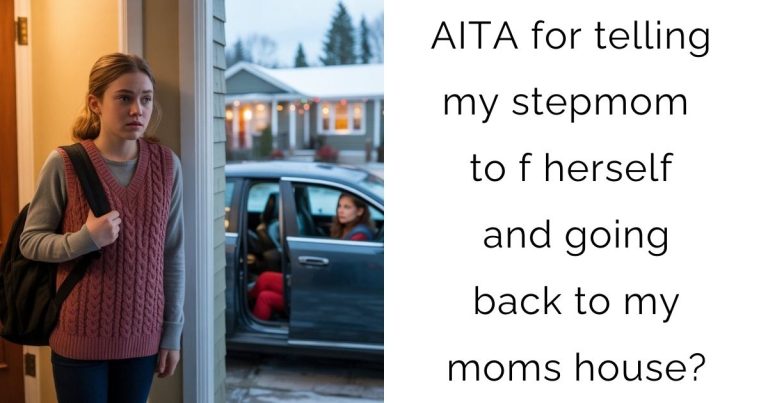 AITA for telling my stepmom to f herself and going back to my moms house?