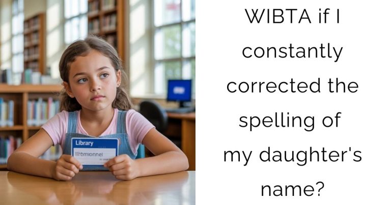 WIBTA if I constantly corrected the spelling of my daughter’s name?