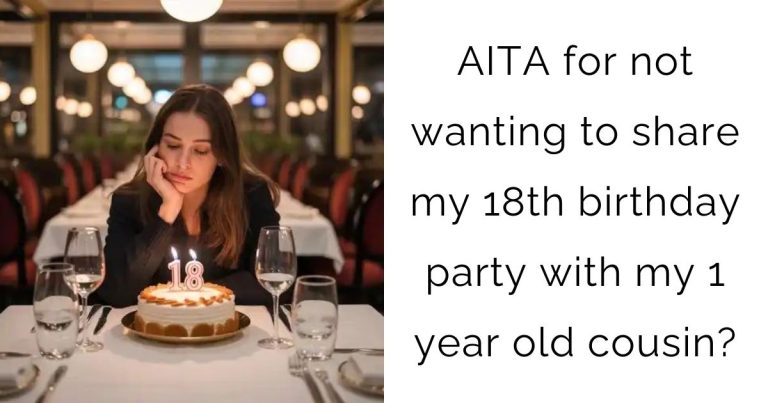 AITA for not wanting to share my 18th birthday party with my 1 year old cousin?