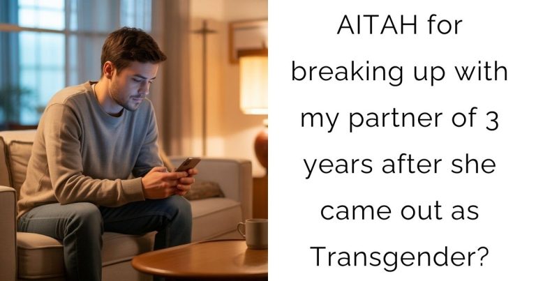 AITAH for breaking up with my partner of 3 years after she came out as Transgender?