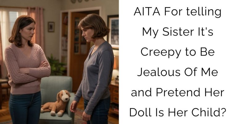 AITA For telling My Sister It’s Creepy to Be Jealous Of Me and Pretend Her Doll Is Her Child?