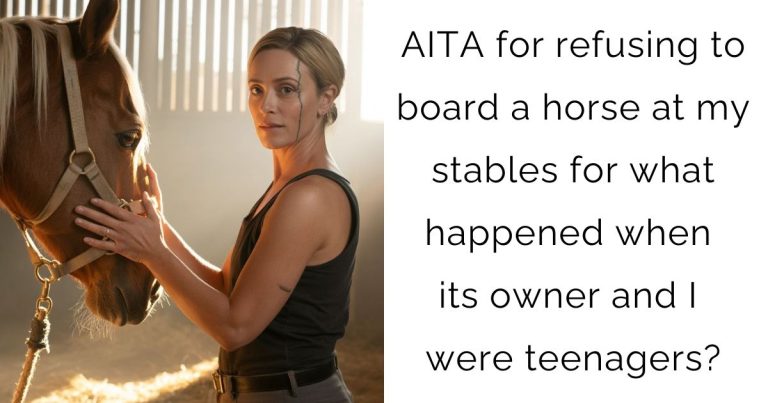 AITA for refusing to board a horse at my stables for what happened when its owner and I were teenagers?