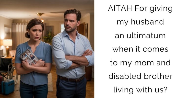 AITAH For giving my husband an ultimatum when it comes to my mom and disabled brother living with us?