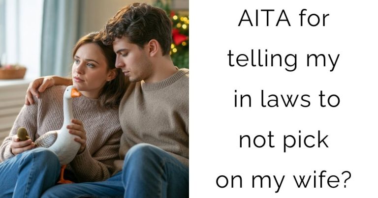 AITA for telling my in laws to not pick on my wife?