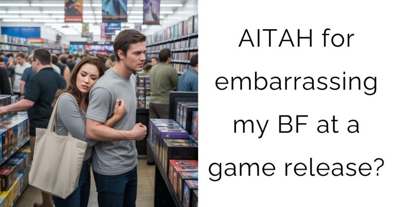 AITAH for embarrassing my boyfriend at a game release?
