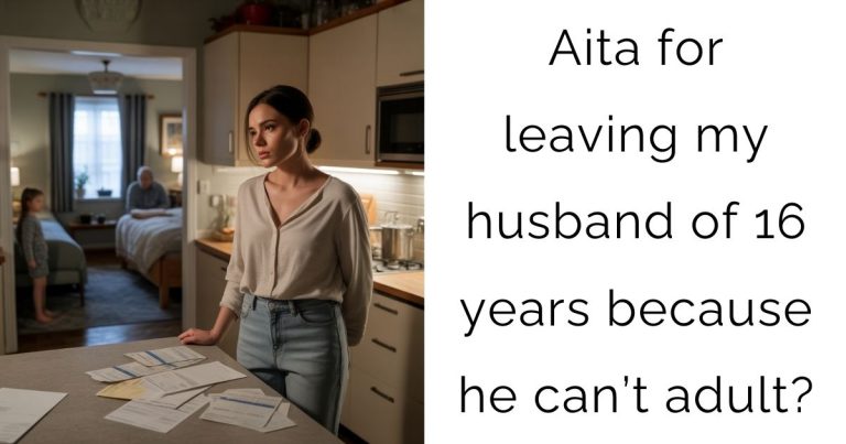 Aita for leaving my husband of 16 years because he can’t adult?
