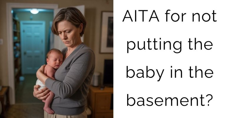 AITA for not putting the baby in the basement?