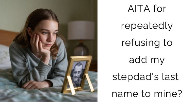 AITA for repeatedly refusing to add my stepdad’s last name to mine?