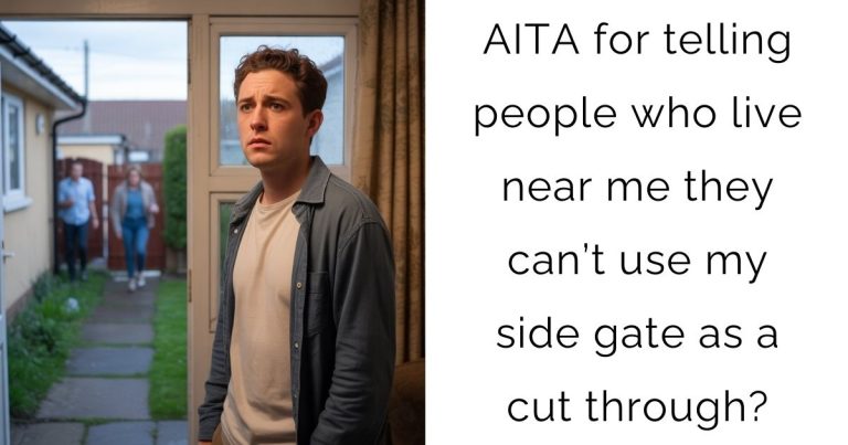 AITA for telling people who live near me they can’t use my side gate as a cut through?