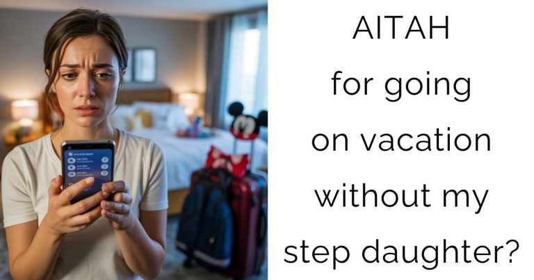 AITAH for going on vacation without my step daughter?