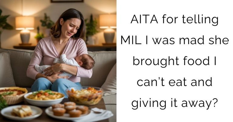 AITA for telling MIL I was mad she brought food I can’t eat and giving it away?