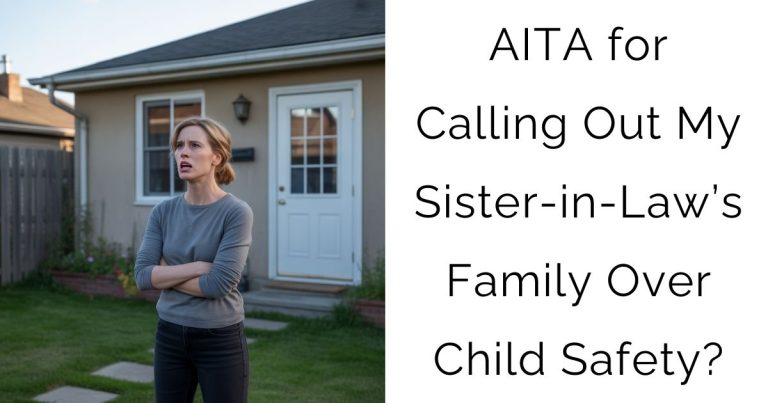 AITA for Calling Out My Sister-in-Law’s Family Over Child Safety?