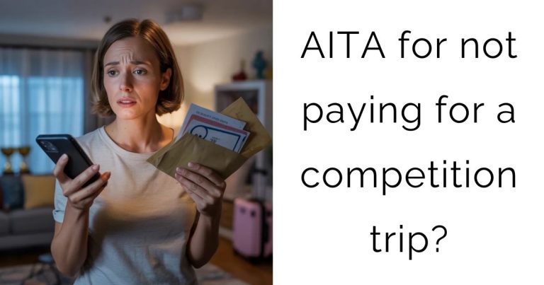 AITA for not paying for a competition trip?