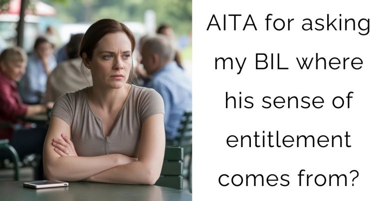 AITA for asking my BIL where his sense of entitlement comes from?