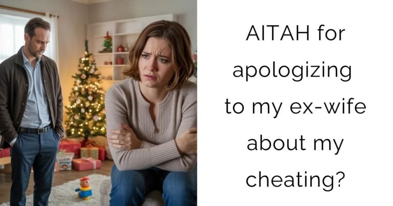 AITAH for apologizing to my ex-wife about my cheating?