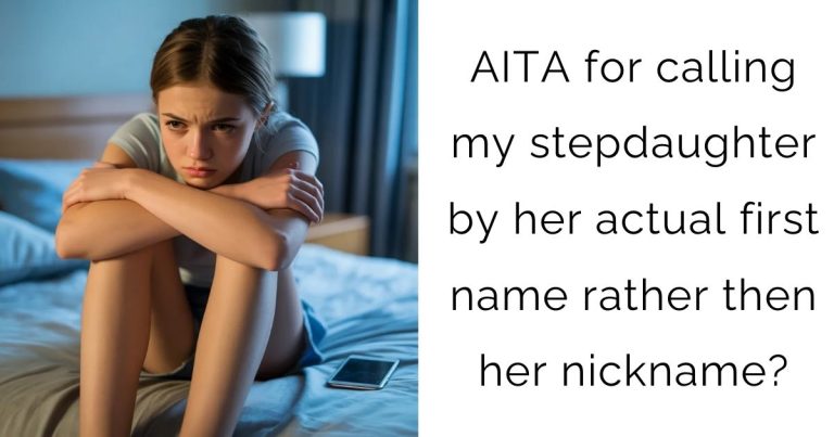 AITA for calling my stepdaughter by her actual first name rather then her nickname?