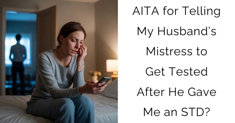 AITA for Telling My Husband’s Mistress to Get Tested After He Gave Me an STD?